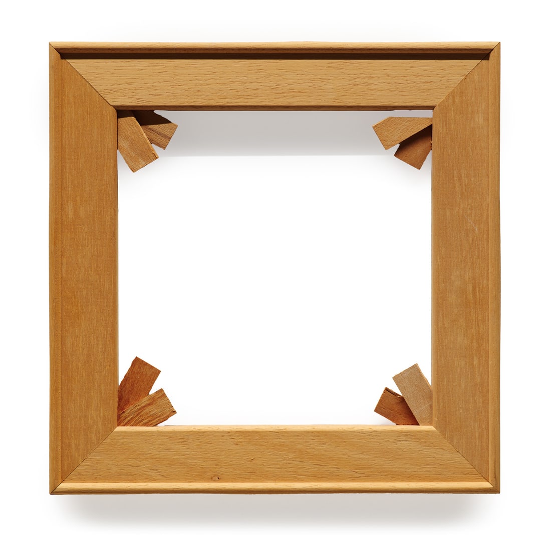 Knoebel, Imi Keilrahmen. 1990. Holz. 30 x 30 cm. Verso signiert und nummeriert. - Holz leicht (1 of 1)