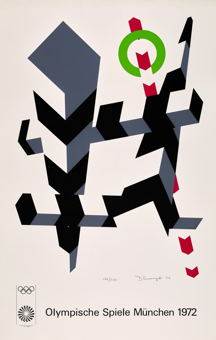 D'Arcangelo, Allan Olympische Spiele München 1972. 1970. Farbserigraphie auf glattem Velin. 82 (1 of 1)