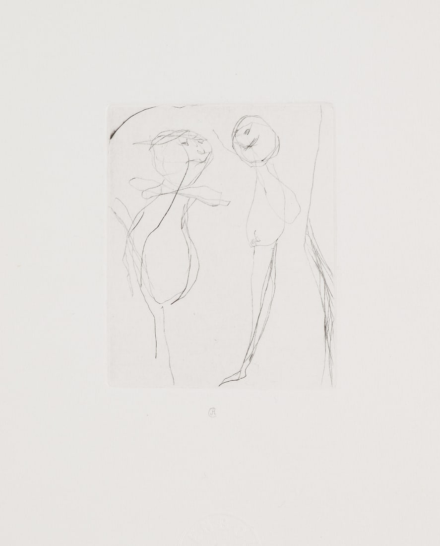 Altenbourg, Gerhard Mein lieber Filou mit Fimmel es bimmelt. 1986. Kaltnadel auf festem Velin. 8,3 x (1 of 1)