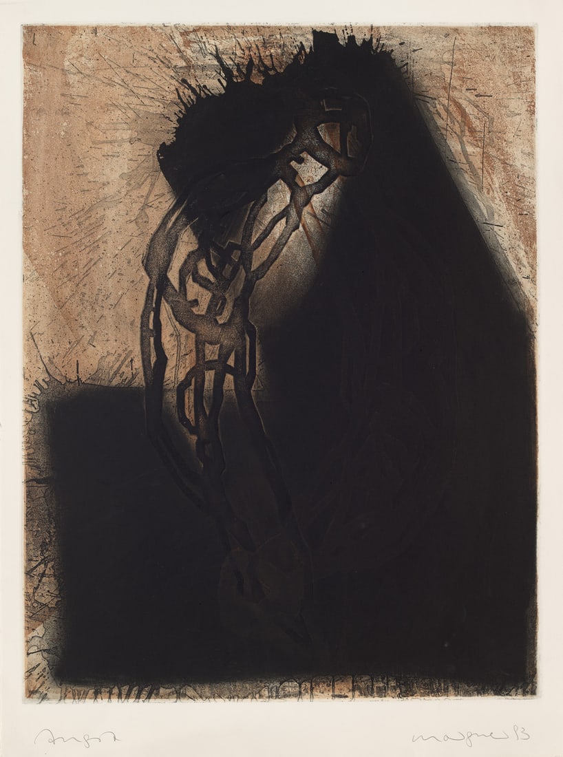 Morgner, Michael 2 Arbeiten. 1983 - 1989. Je Aquatintaradierung auf Velin. Je signiert, datiert und (1 of 1)