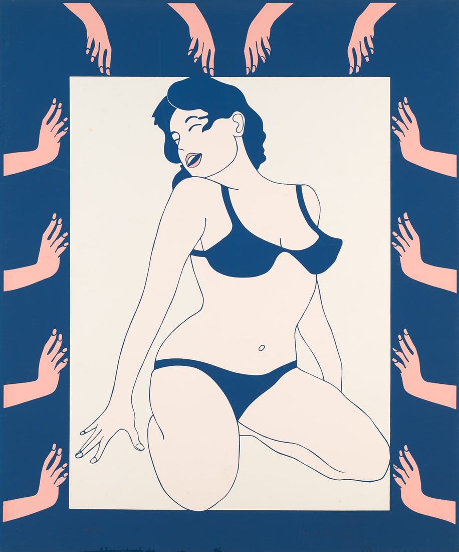 Wesley, John Maiden, aus: 11 Pop Artists, Vol. I. 1965. Farbserigraphie auf leichtem Velinkarton. (1 of 1)