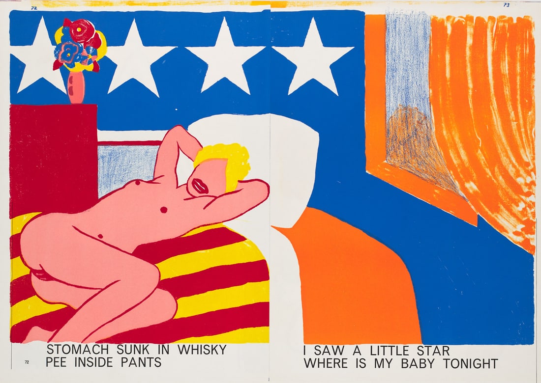 Wesselmann, Tom Stomach Sunk in Whisky Pee Inside Pants, aus: 1 c Life. 1964. Farblithographie auf 2 (1 of 1)