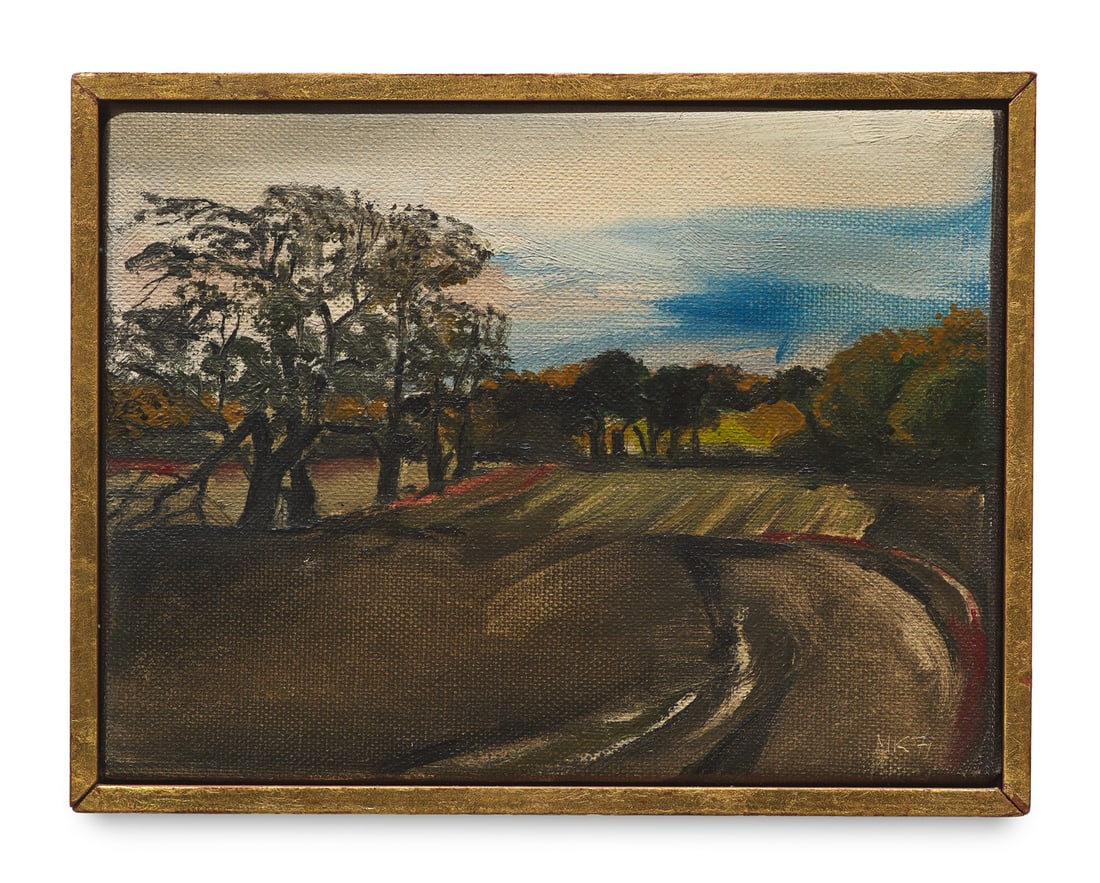 Koeppel, Matthias Stürmische Landschaft. 1971. Öl auf Leinwand. 12,5 x 16,5 cm. Mit (1 of 1)