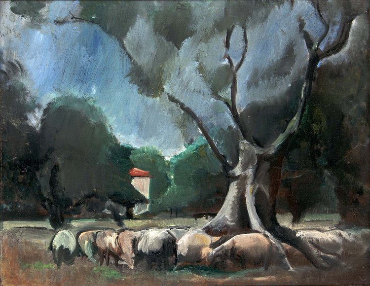 Kars, Mallorca, Öl: Kars, Mallorca, Öl - Kars, GeorgesGeorge Kars studierte von 1899 bis 1905 in München bei Franz von Stuck und Heinrich Knirr. Der tschechische Maler und Zeichner widmete sich der Darstellung traditio