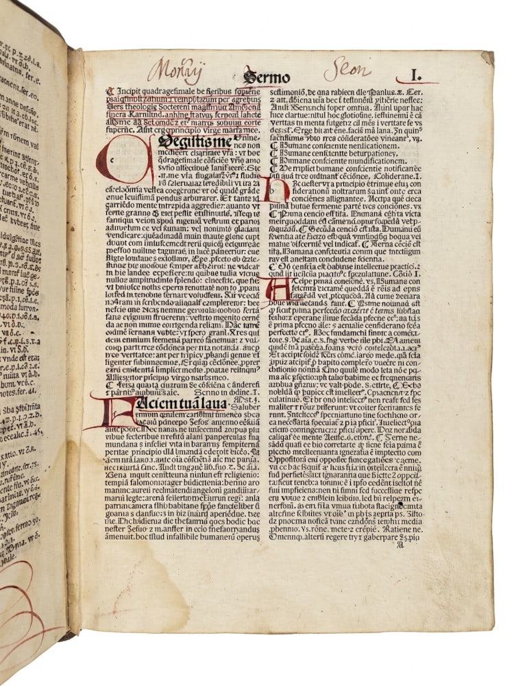 Spiera, Ambrosius Quadragesimale de floribus sapientiae. Hg. von Marcus Venetus. Venedig: Boneto (1 of 2)