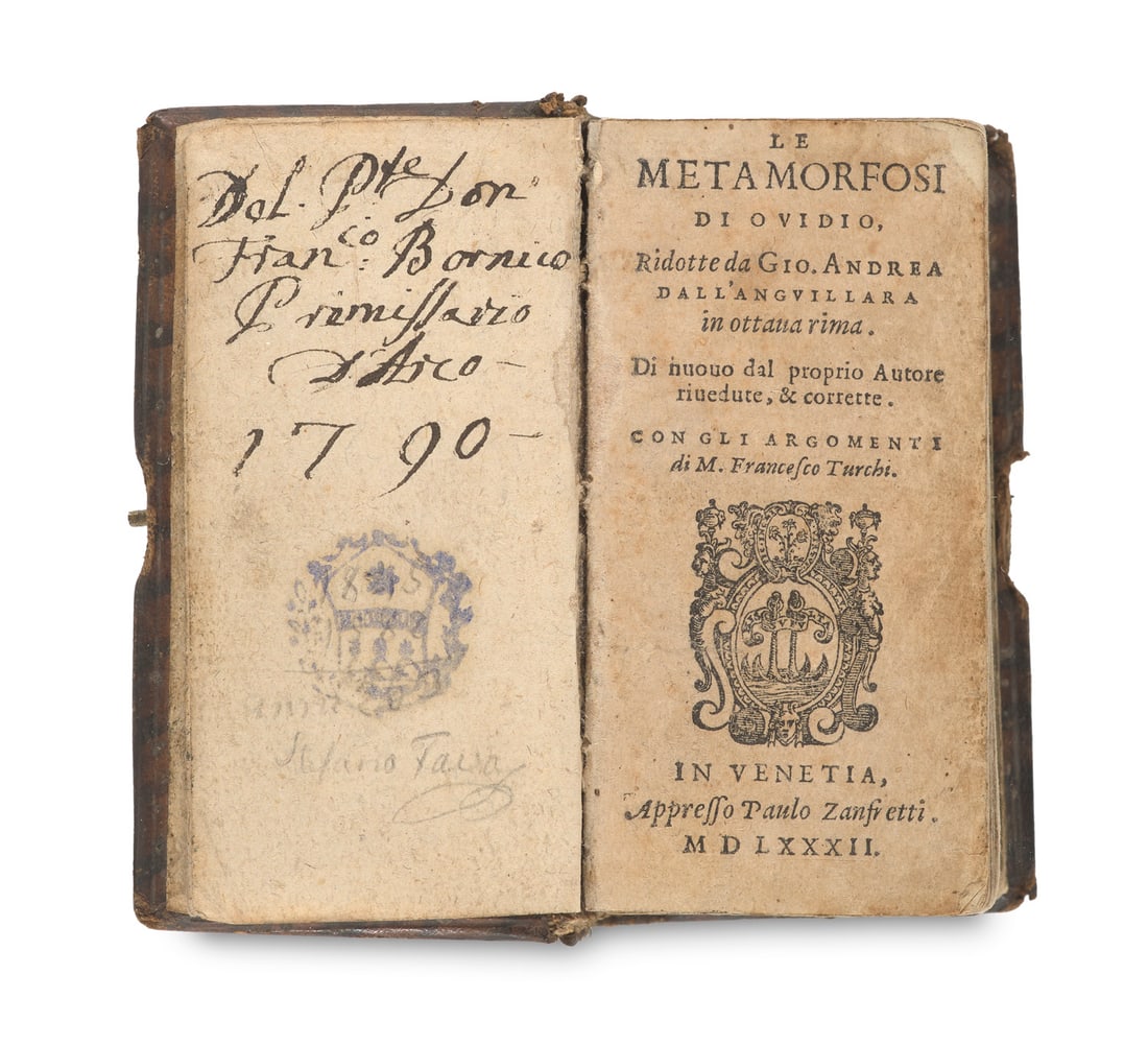 Ovidius Naso, Publius Le Metamorfosi. Ridotte da Gio.(vanni) Andrea dall'Anguillara in ottava rima. (1 of 2)