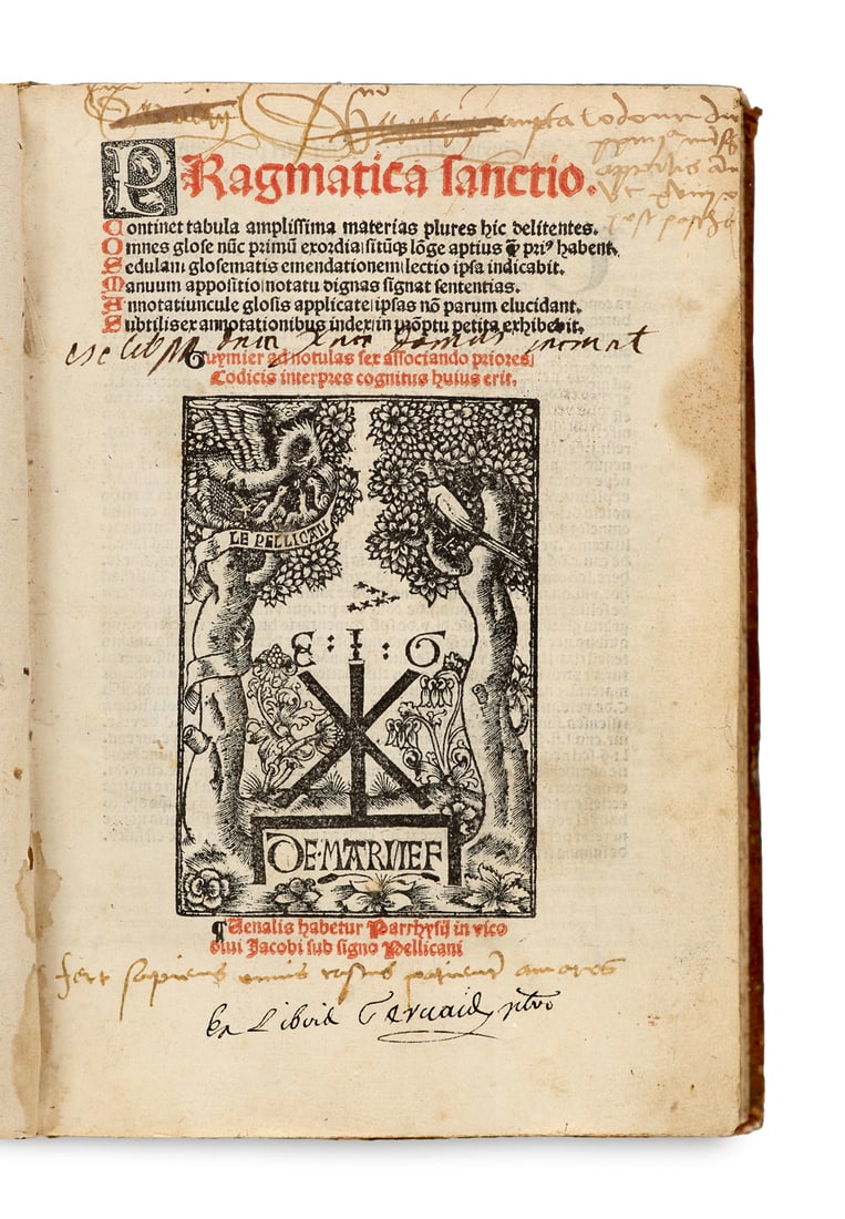Karl VII, König von Frankreich Pragmatica Sanctio. Cosmas Guymier ad notulas ser associando (1 of 4)