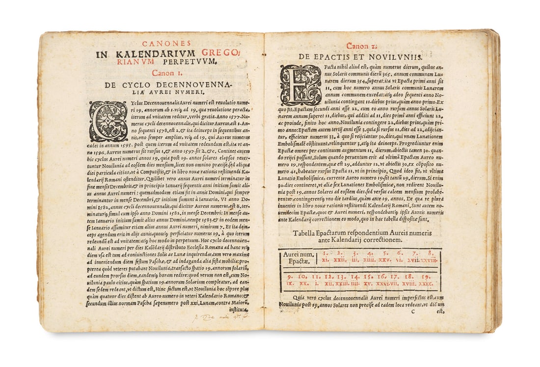 Gregor XIII Kalendarium Gregorianum Perpetuum. Mit Wappenschild auf dem Titel und acht 6-zeiligen (1 of 1)