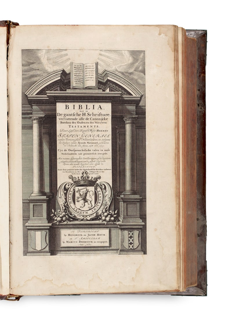 Biblia, dat is De gantsche H. Schrifture, vervattende alle de Canonijcke Boecken des Ouden en des (1 of 1)