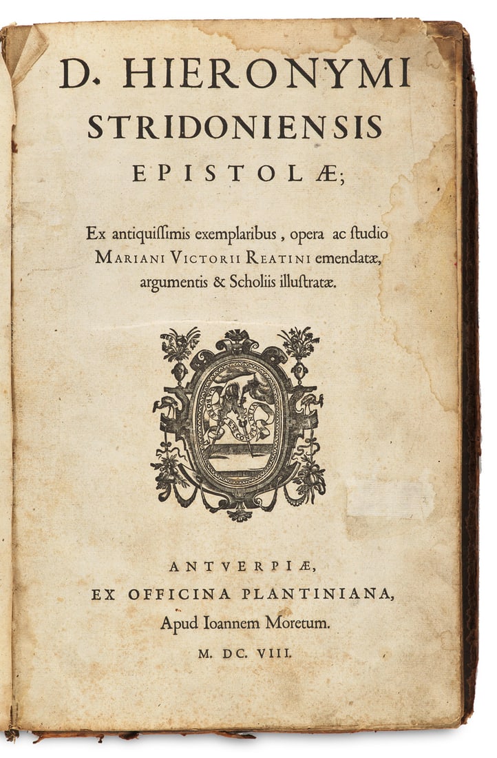 Hieronymus, Sophronius Eusebius D. Hieronymi Stridoniensis Epistolae. Ex antiquissimis exemplaribus, (1 of 1)