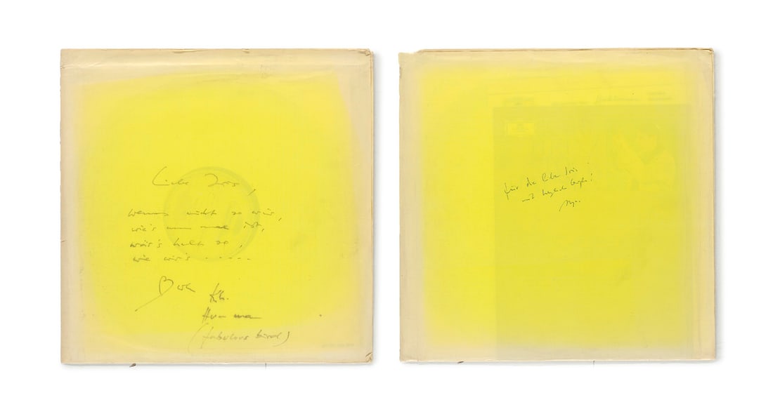 Stockhausen, Karlheinz Eigenhändige Widmung mit Unterschrift des Komponisten (1928-2007) fü (1 of 1)