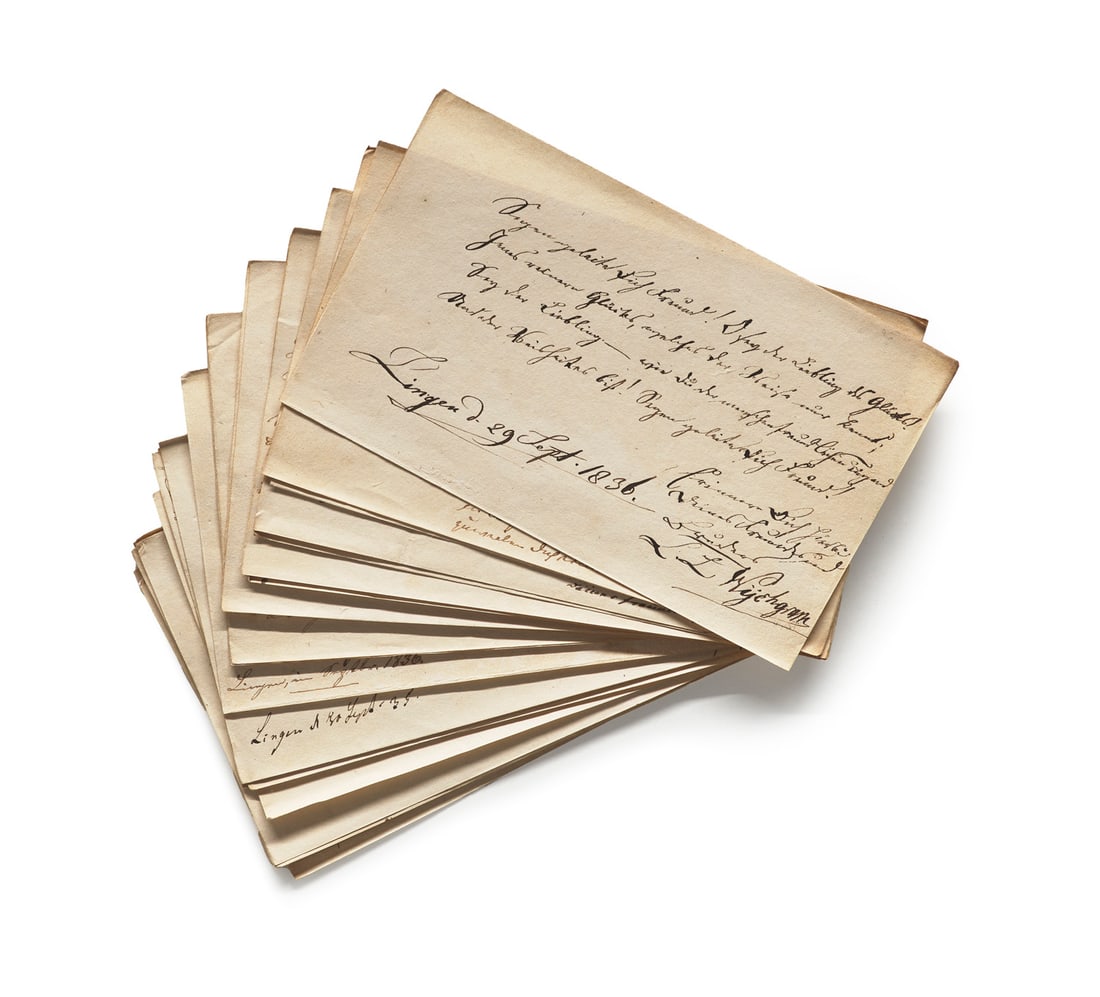 Stammbuchmäppchen des Gymnasiasten und späteren Amtvogtes Wilhelm Heinrich Johann (1 of 1)