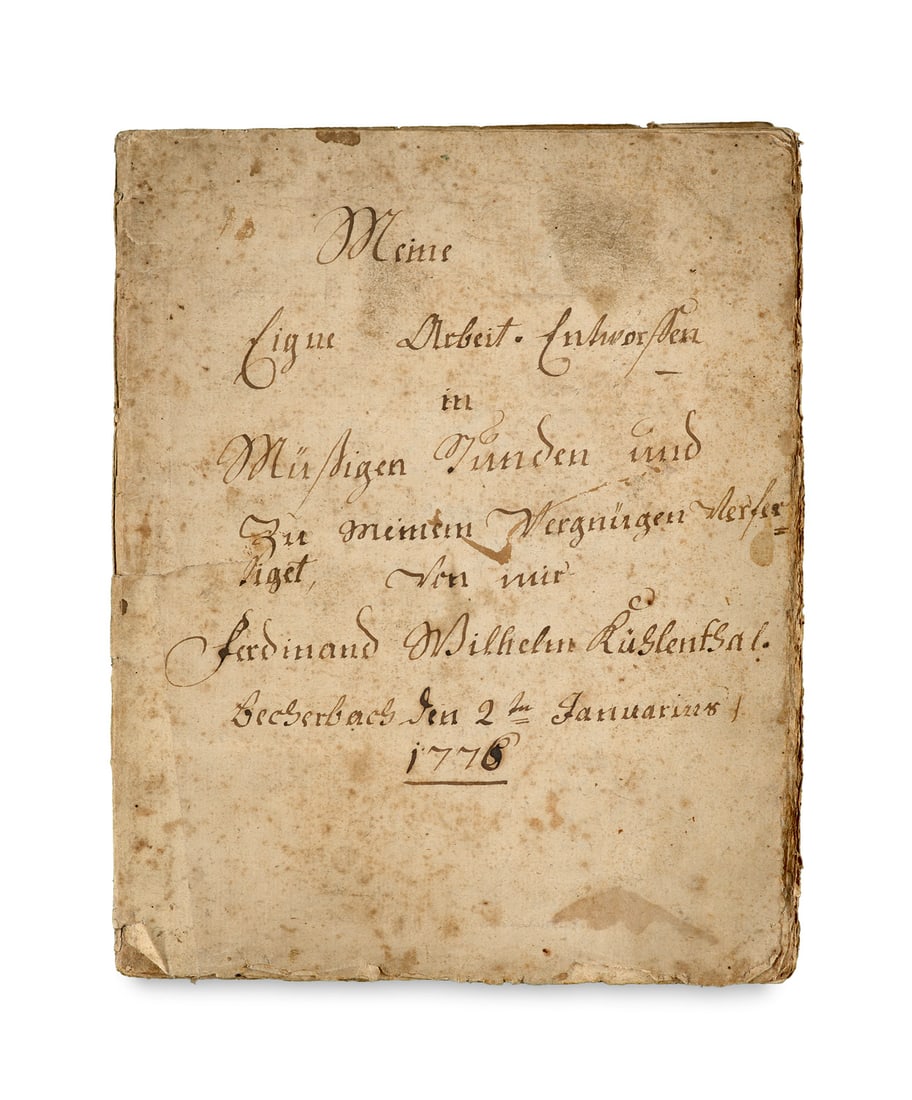 Kühlenthal, Fedinand Wilhelm Meine Eigne Arbeit. Entworffen in Müßigen Stunden und zu (1 of 1)