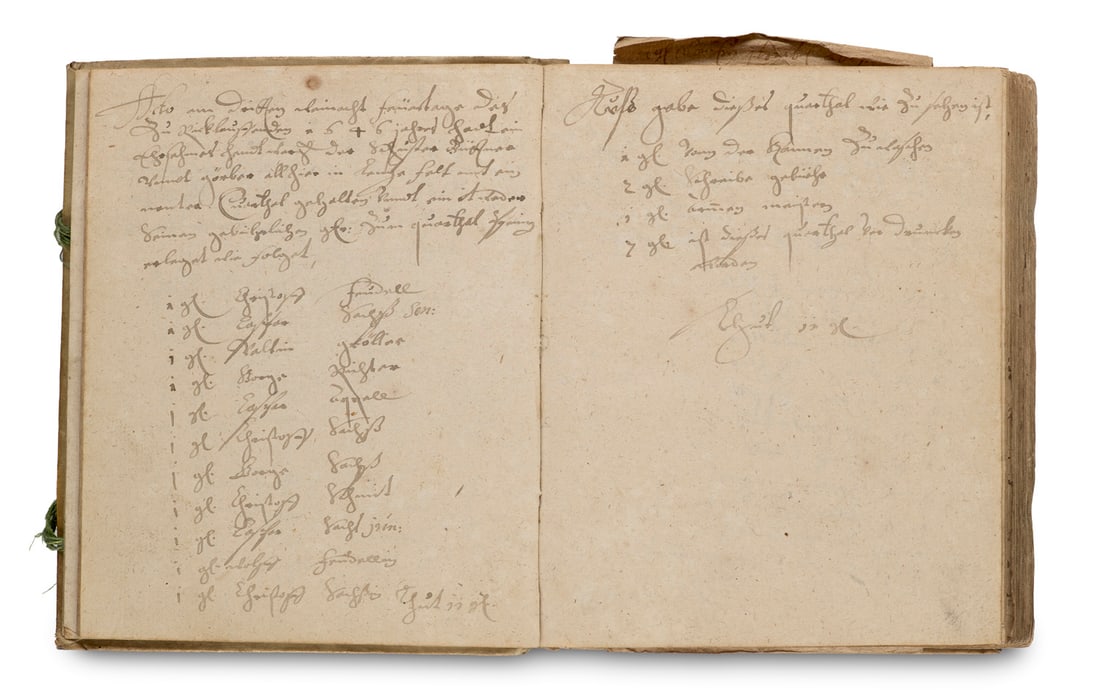 Handtwercksbuch der Schuster bittner unndt Gerber zu Lengefelt. Deutsche Handschrift auf Bü (1 of 1)