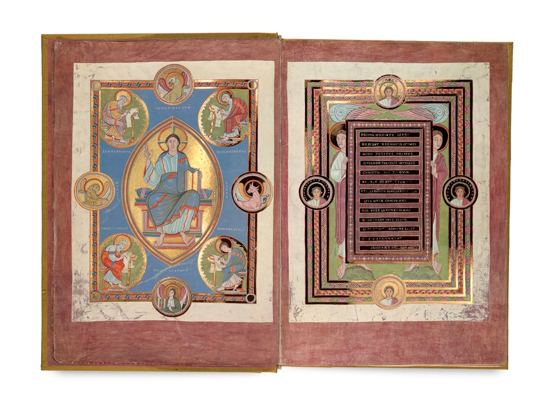 Das Goldene Evangelienbuch von Echternach. Faksimile des Codex Aureus Epternacensis Hs 156142 aus (1 of 2)