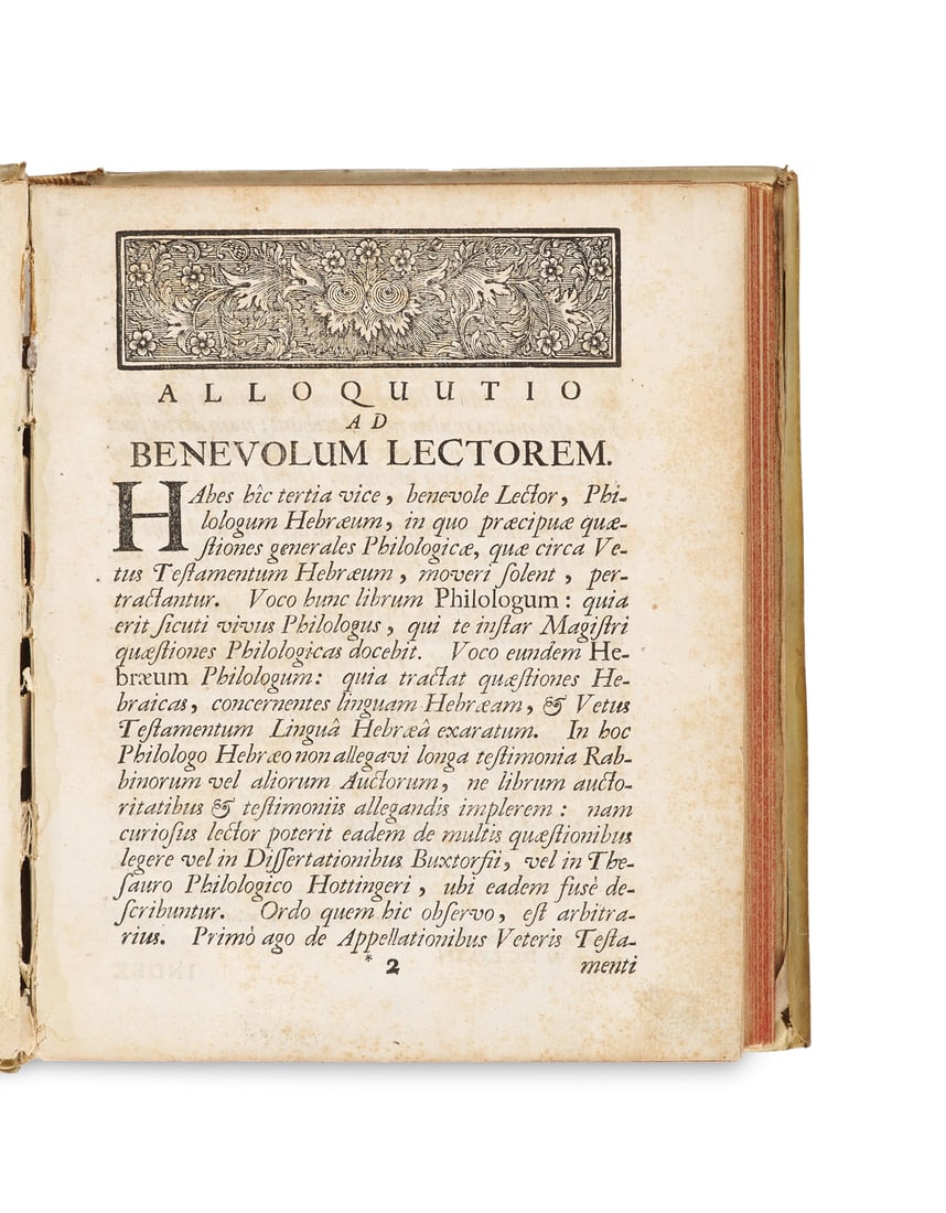 Leusden, Jan Philologus Hebraeus contins quaestiones hebraicas quae circa vetus testamentum hebraeum (1 of 1)