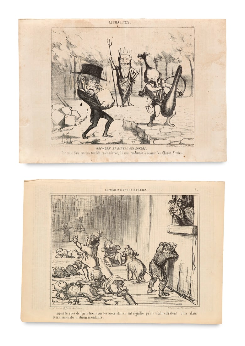Daumier, Honoré Sammlung von ca. 120 karikaturistischen Original-Lithographien aus (meist) (1 of 1)