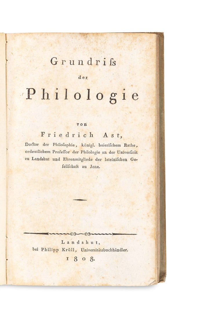 Gräffer, Franz Phantasieen über Geschichte und Philosophie. Prag, Buchler, 1818. 206 S., 1 (1 of 1)