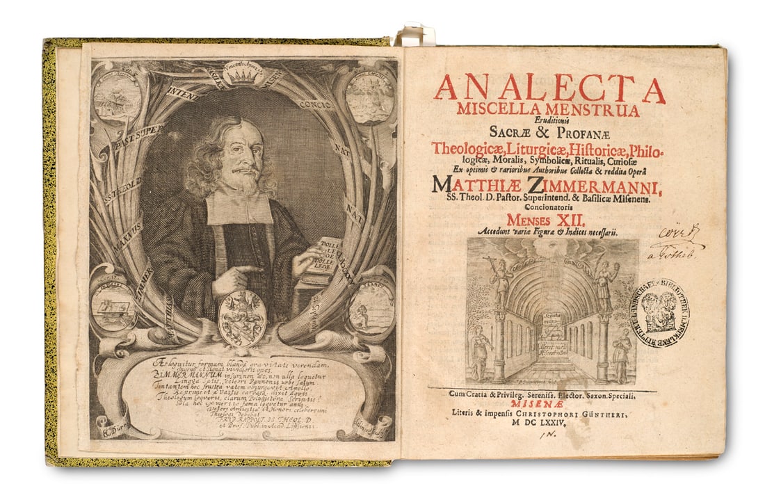 Zimmermann, Matthias Analecta Miscella Menstrua Eruditionis Sacrae & Profanae Theologicae, (1 of 1)