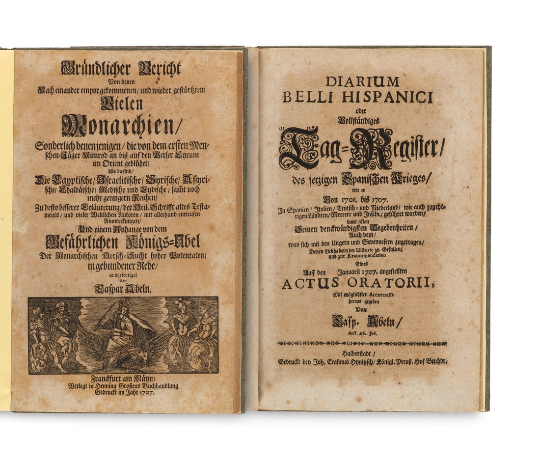 Abel, Caspar Gründlicher Bericht Von denen Nach einander empor gekommenen, und wieder gestü (1 of 1)