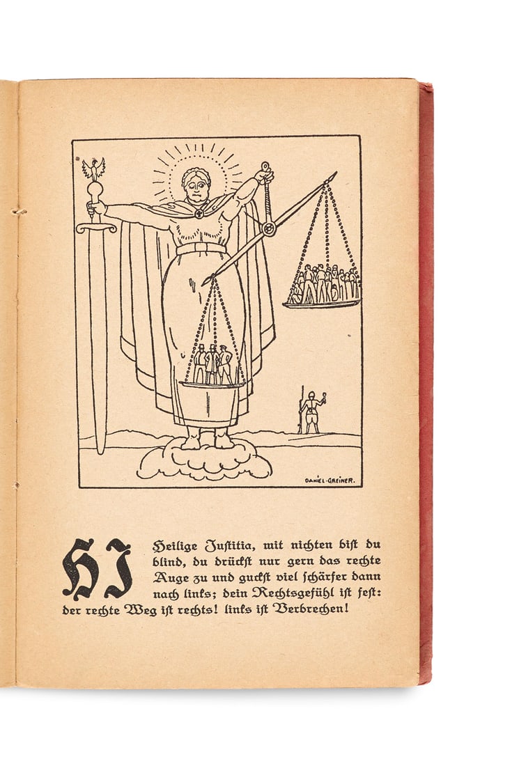 Greiner, Daniel ABC für Proletarier. 2. Felsberg-Heft. Jugenheim, Felsberg Verlag, o.J. (1922). (1 of 2)