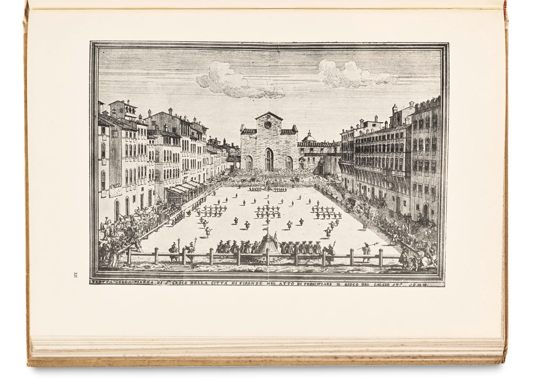 Lensi, Alfredo Il Gioco del Calcio Fiorentino. Intruduzione die Lando Ferretti. Bibliografia di (1 of 3)