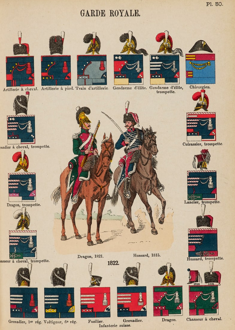 Lienhart (Constant) u. René Humbert Les uniformes de l'Armee Francaise. Recueil d'ordonnances (1 of 2)