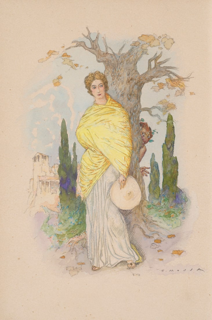 Samain, Albert Einbände - Xanthis ou La vitrine sentimentale. Illustrations de Gustave-Adolphe (1 of 3)