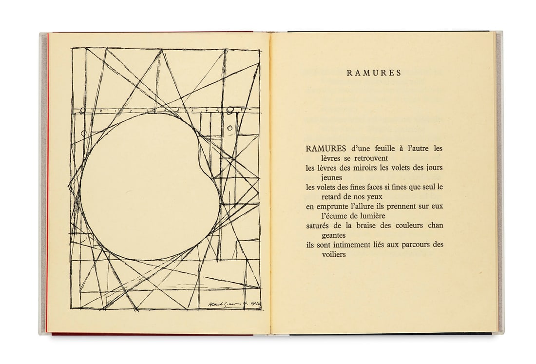 Tzara, Tristan Ramures. Mit einer Lithographie nach einer Zeichnung von Alberto Giacometti. 12 Bll. (1 of 1)