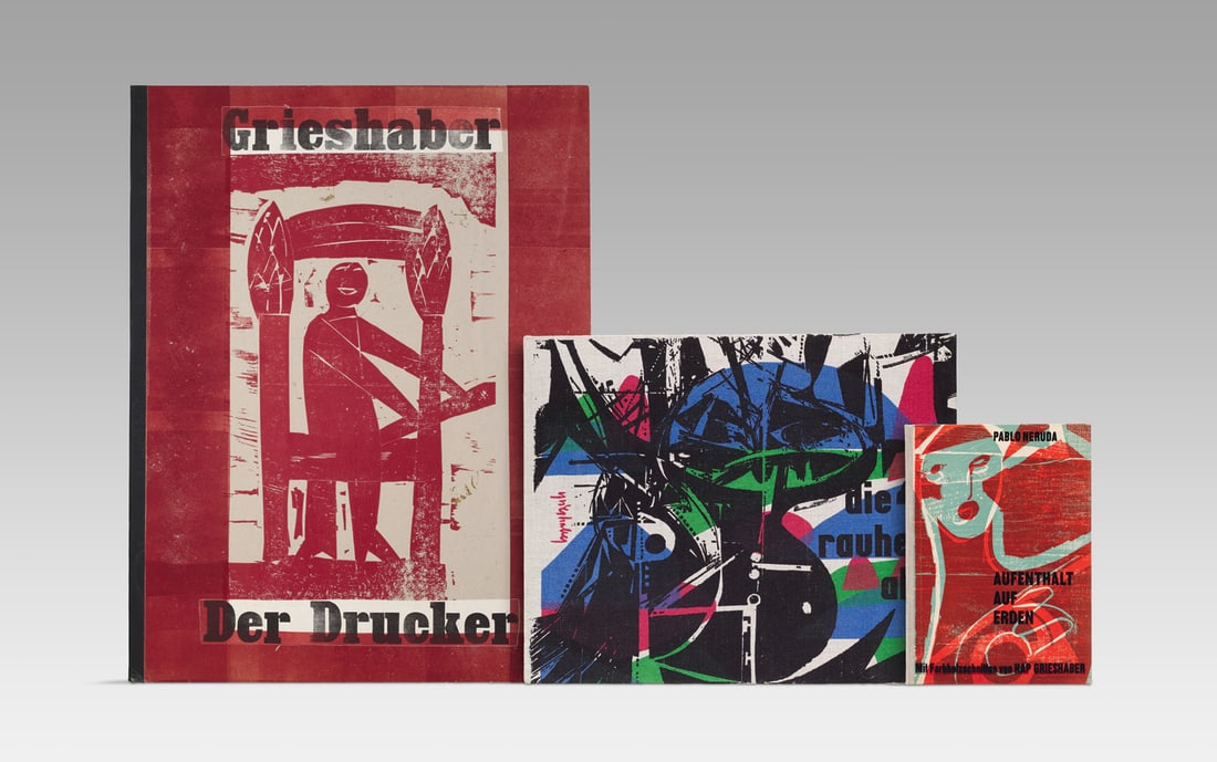 Sammlung von 3 Werken zu HAP Grieshaber. 1965-1973. Verschiedene Formate. (1 of 1)