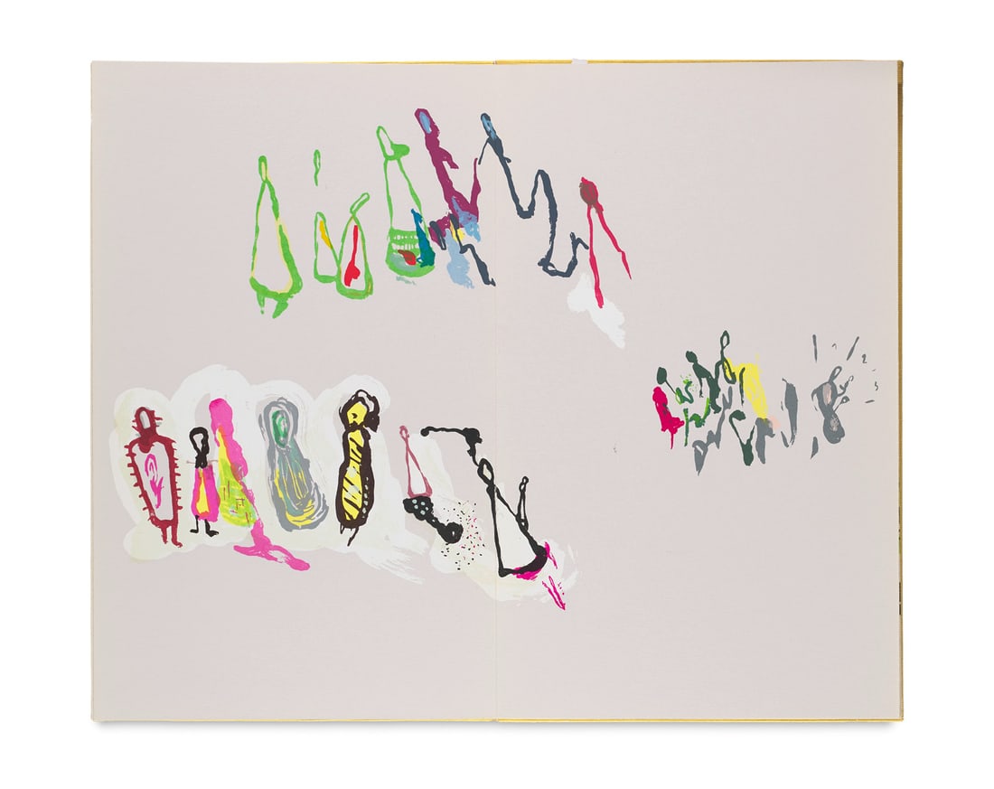 Mattrat, Jean-Claude Péridoe. November 1995. Serigraphie. Folio. Leporello aus 28 Elementen und (1 of 2)