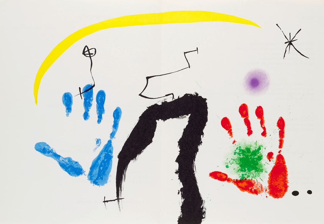 Miró, Joan Sammlung von 3 Original Farblithographien. Aus: Derrière le Mirroir 193-194, (1 of 1)