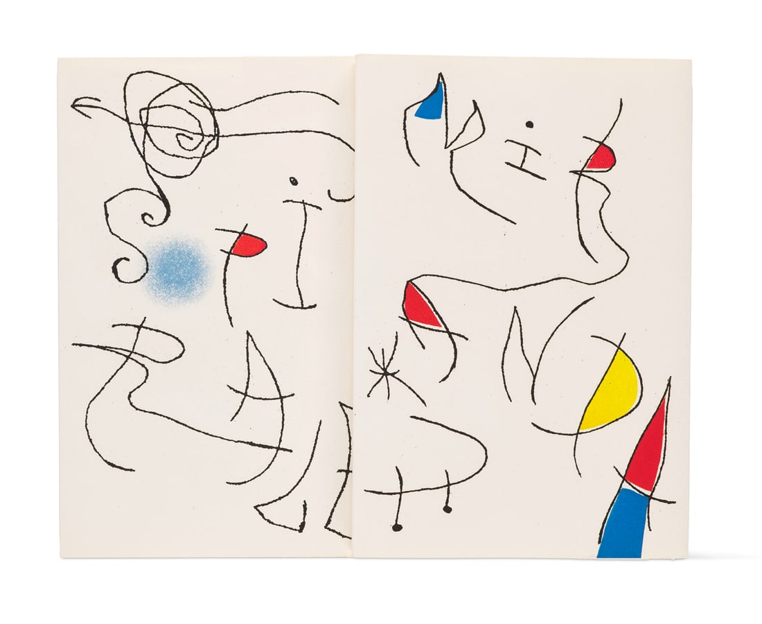 Pieyre de Maniargues, André Miranda / La Spirale. Eaux-fortes de Joan Miró. Paris, R.L.D. (1 of 2)