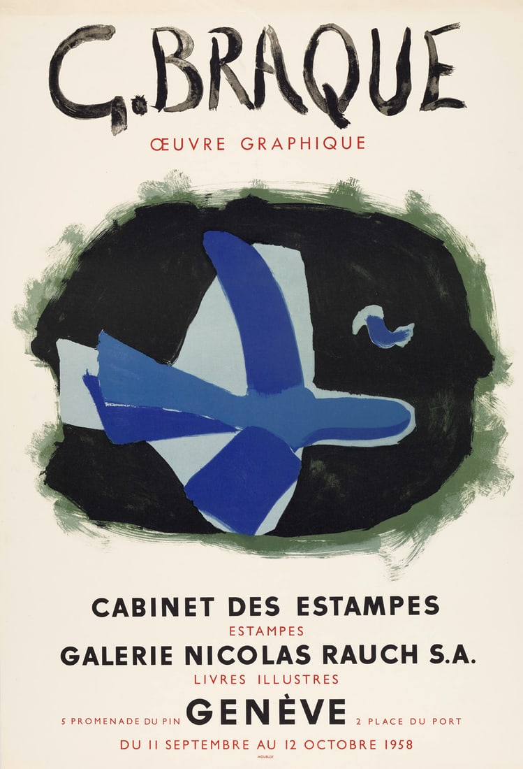 Braque, Georges Oeuvre Graphique. 1958. Farblithographie auf Velin. 73 x 51 cm. (1 of 1)