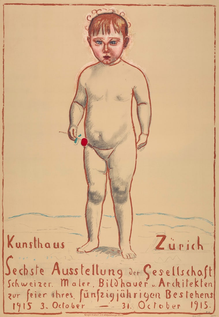 Hodler, Ferdinand Original Ausstellunsplakat der Sechsten Ausstellung der Gesellschaft Schweizer (1 of 1)