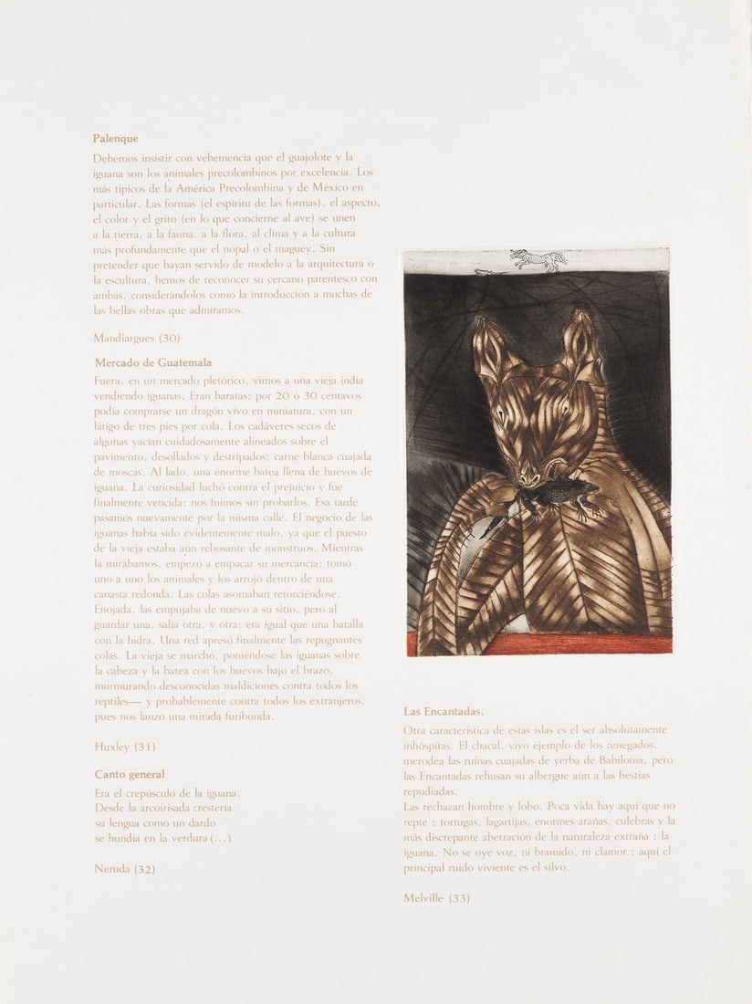 Toledo, Francisco Toledo/Guchachi. Mit 15 Radierungen im Text. Mexiko, Galeria Arvil, 1976. 25 Bll. (1 of 2)