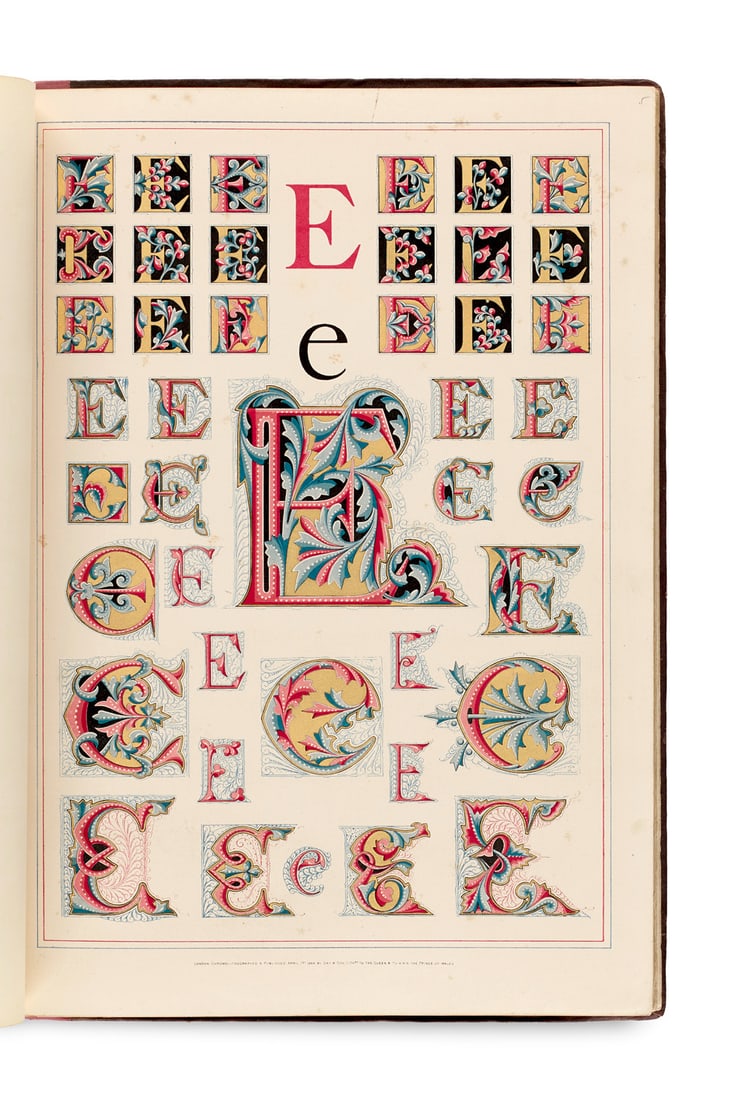 Jones, Owen One thousand and one initial letters designed and illuminated. Titel und 27 Tafeln, (1 of 1)