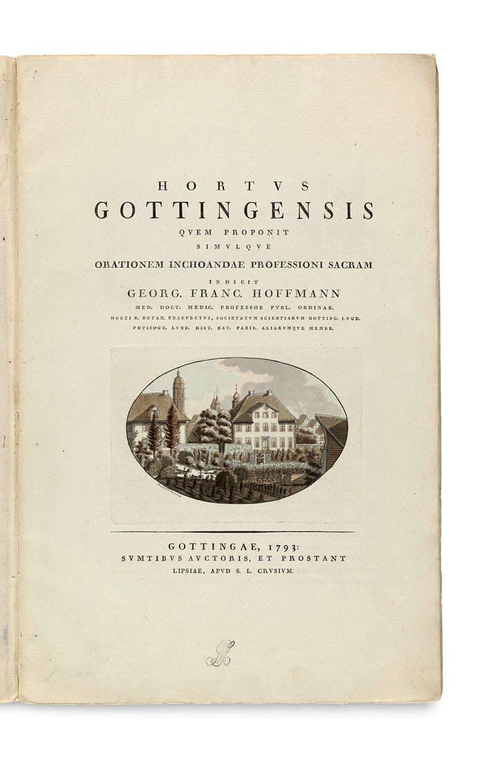 Hoffmann, Georg Franz Hortus Gottingensis quem proponit simulque orationem inchoandae professioni (1 of 4)