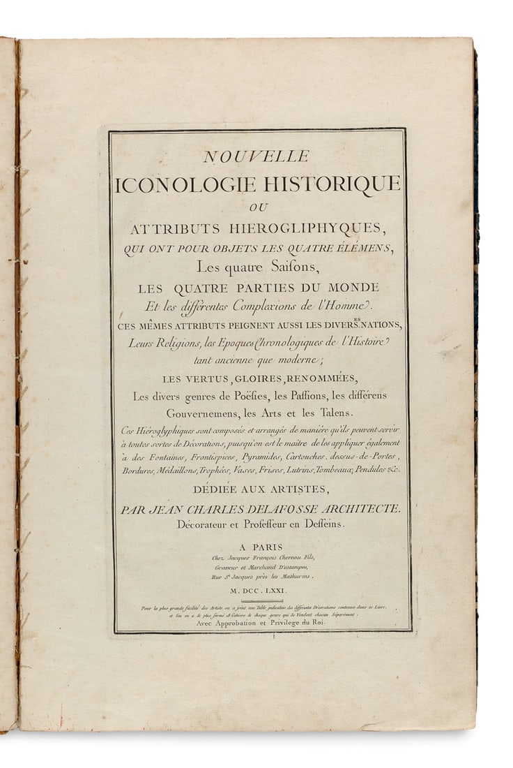 Delafosse, Jean Charles Nouvelle iconologie historique ou Attributs hiéroglyphiques, qui ont (1 of 4)