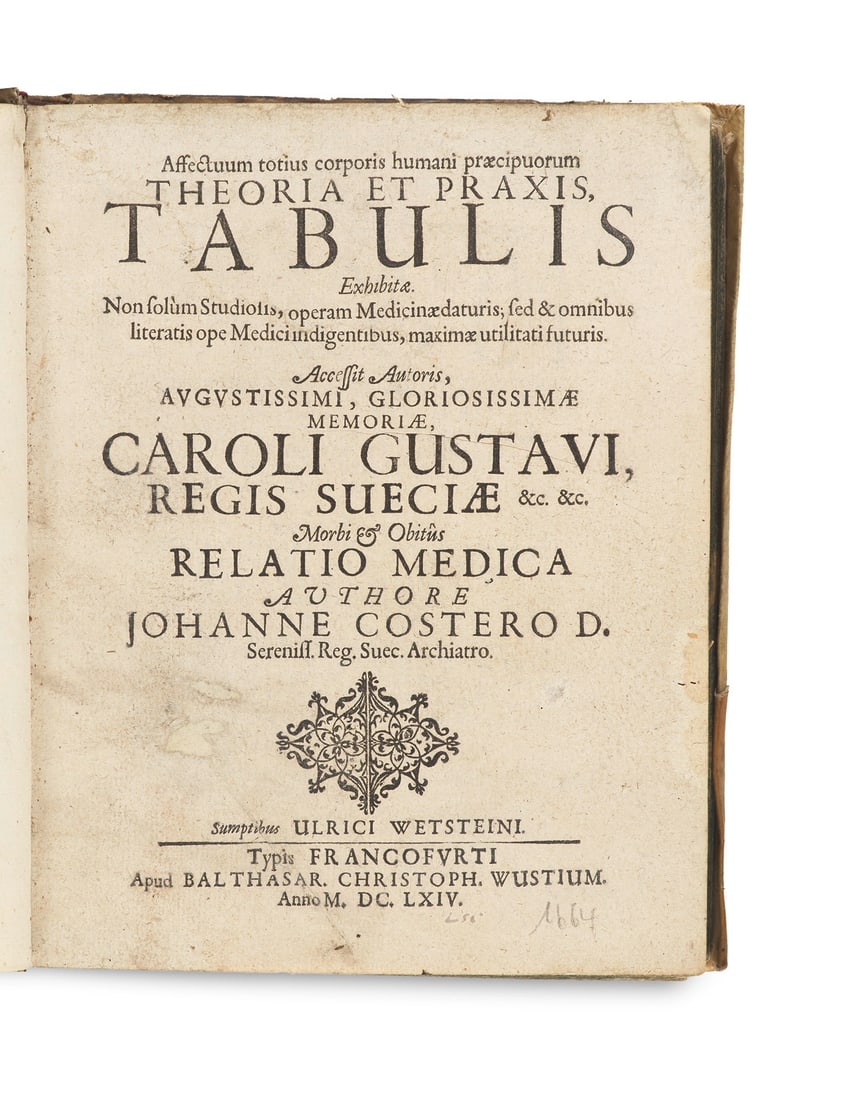 Küster von Rosenberg, Johannes Affectuum totius corporis humani praecipuorum theoria et praxis, (1 of 2)
