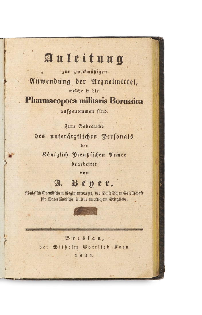 Beyer, Karl Georg August Anleitung zur zweckmäßigen Anwendung der Arzneimittel, welche in (1 of 1)