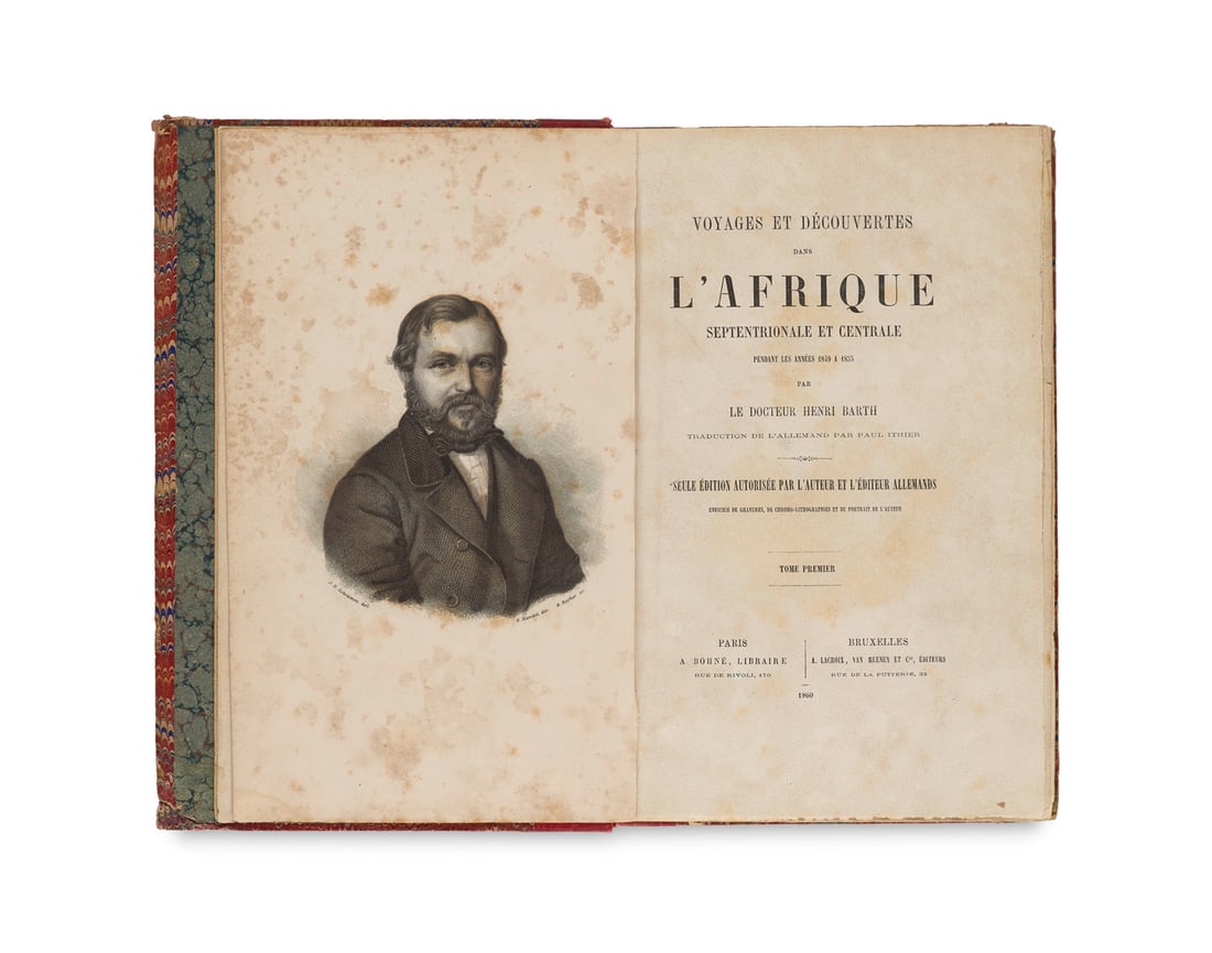 Barth, Heinrich Voyages et Découvertes dans l'Afrique Septentrionale et Centrale. 4 Bde. Mit je (1 of 2)
