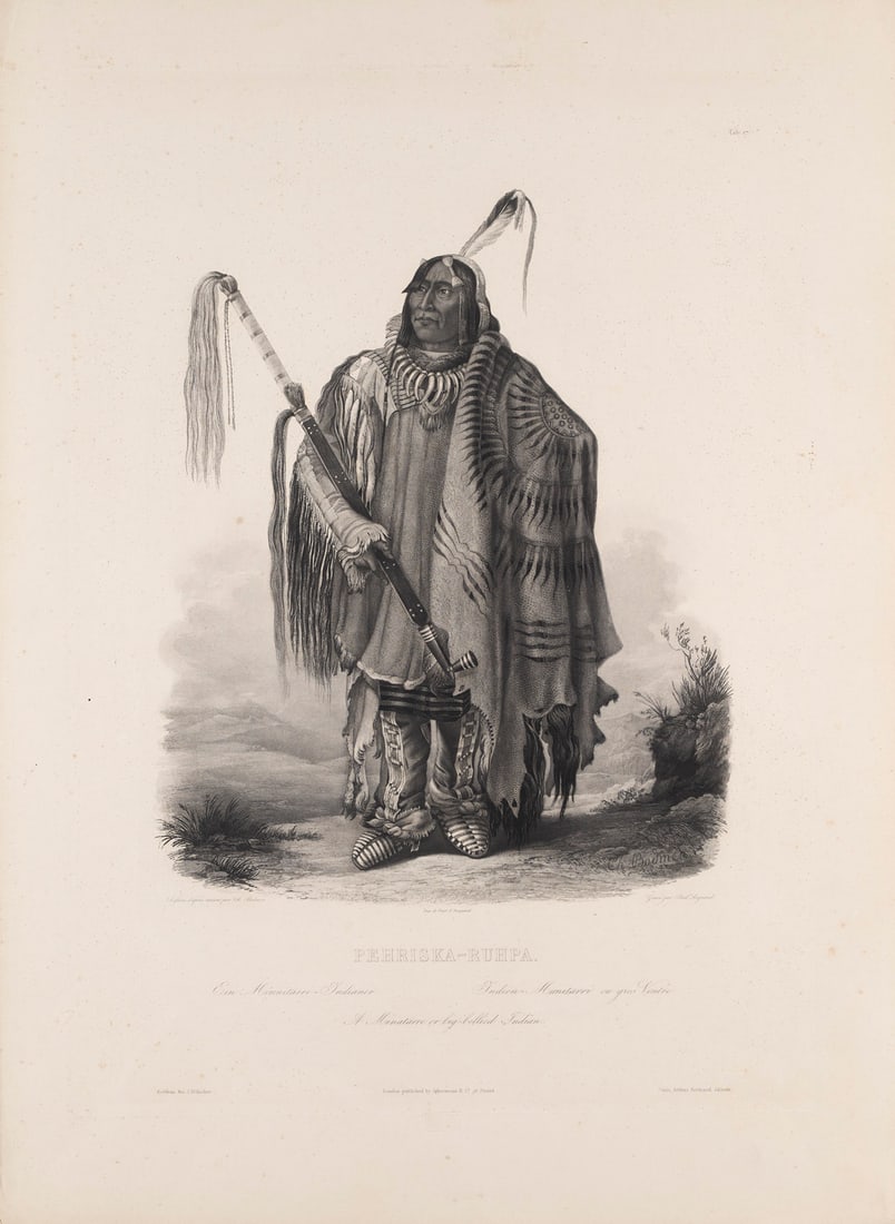 Bodmer, Karl Pehriska-Ruhpa. Original-Aquatintaradierung den Häuptling Pehriska-Ruhpa ("Die (1 of 1)