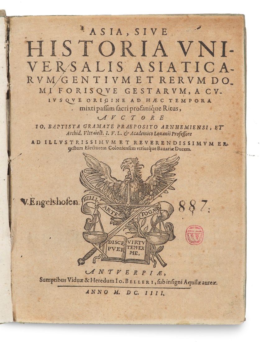 Gramaye, Jean-Baptiste Asia, sive historia universalis asiaticarum gentium et rerum domi forisque (1 of 1)