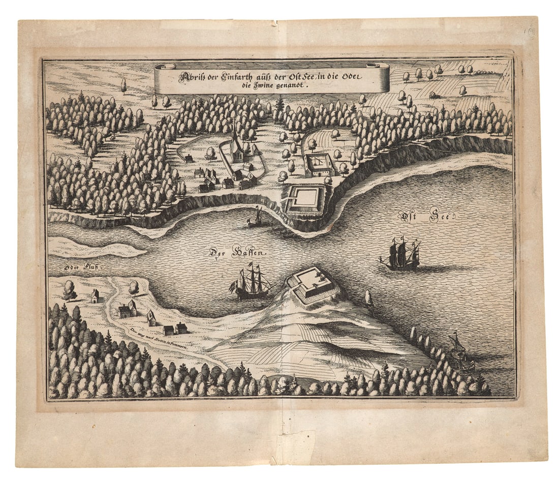 Merian, Matthäus Sammlung von 2 Kupferstichen von Matthäus Merian. Mitte des 17. (1 of 2)