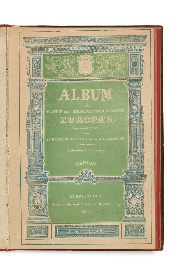 Bechstein, Ludwig u. V. Kleinknecht (Hg.) Album der Haupt- und Residenzstaedte Europas. 3 Teile in (1 of 2)