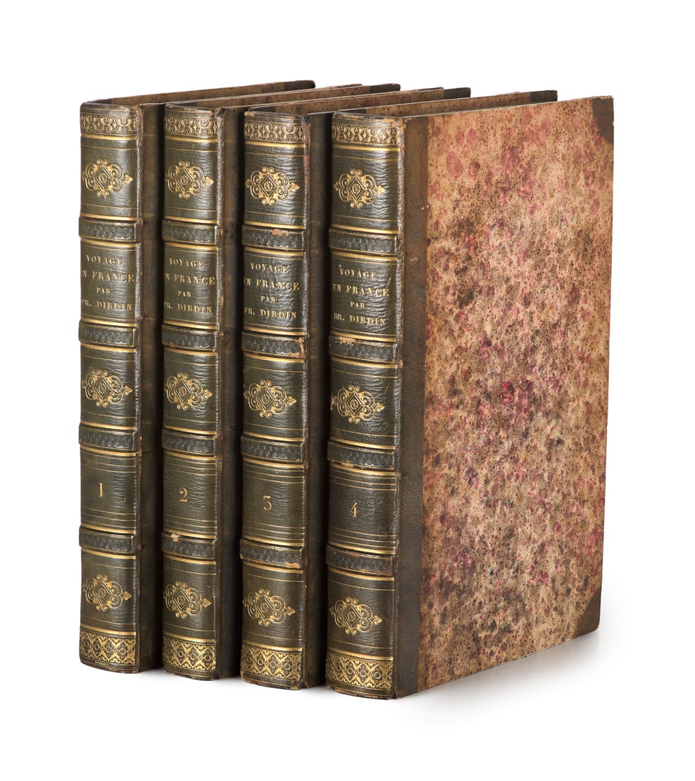 Dibdin, Th.(eodore) Frognall Voyage bibliographique, archéologique et pittoresque en France.: FrankreichDibdin, Th.(eodore) FrognallVoyage bibliographique, archéologique et pittoresque en France. Traduit de l'anglais, avec des notes, par Théod. Licquet (Bände I u. II, und von G.