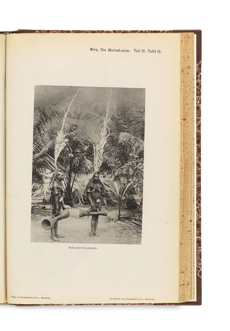 Wirz, Paul Die Marind-anim von Holländisch-Süd-Neu-Guinea. 4 Teile in 2 Bdn. Mit insg. 128 (1 of 4)