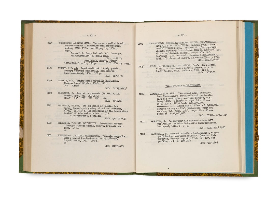 Rodionoff, Nicholas Soviet Geography. A Bibliography. 2 Bände (Alles). I. U. S. S. R. Geography (1 of 3)