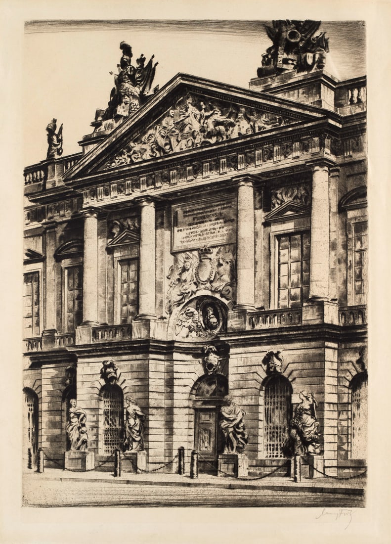 Fritz, Georg Zeughaus. Ca. 1925-1930. Radierung auf Similijapan. 51,8 x 35,8 cm (56,4 x 41,4 cm). (1 of 1)
